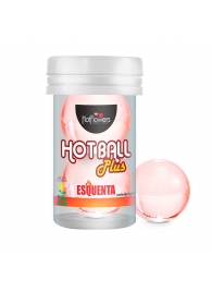 Лубрикант на масляной основе Hot Ball Plus с разогревающим эффектом (2 шарика по 3 гр.) - HotFlowers - купить с доставкой в Королеве
