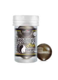 Анальный лубрикант на масляной основе Hot Ball Plus Conforto (2 шарика по 3 гр.) - HotFlowers - купить с доставкой в Королеве