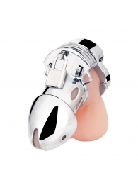 Клетка на пенис из металла Obedience Cock Cage - BlueLine - купить с доставкой в Королеве