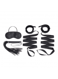 Эротический набор 4PC Bondage Bed Strap   Flogger Kit - Lux Fetish - купить с доставкой в Королеве