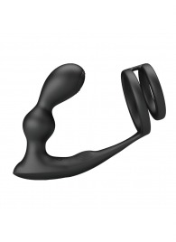Черный вибростимулятор простаты с фиксацией кольцами Marshall - Baile - в Королеве купить с доставкой