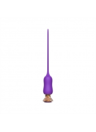 Фиолетовый тонкий стимулятор Nipple Vibrator - 23 см. - I-MOON - купить с доставкой в Королеве