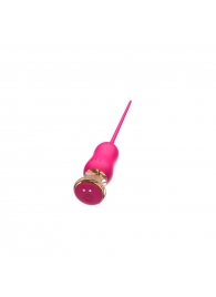 Розовый тонкий стимулятор Nipple Vibrator - 23 см. - I-MOON - купить с доставкой в Королеве