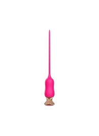 Розовый тонкий стимулятор Nipple Vibrator - 23 см. - I-MOON - купить с доставкой в Королеве