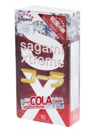 Ароматизированные презервативы Sagami Xtreme COLA - 10 шт. - Sagami - купить с доставкой в Королеве