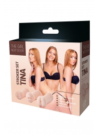 Набор из 3 мастурбаторов The Girl Next Door Tina - Dream Toys - в Королеве купить с доставкой