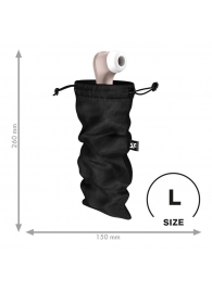 Черный мешочек для хранения игрушек Treasure Bag L - Satisfyer - купить с доставкой в Королеве