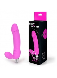 Розовый безремневой страпон Sexy Friend - 1137 - купить с доставкой в Королеве