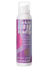 Массажная хрустящая пенка Tickle my body с ароматом маракуйи - 150 мл. - Love to Love - купить с доставкой в Королеве