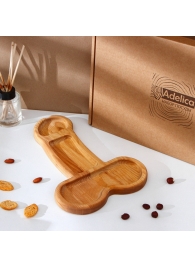 Деревянное блюдо для подачи в форме члена (32,5 х 20 х 1,7 см) - Сима-Ленд - купить с доставкой в Королеве