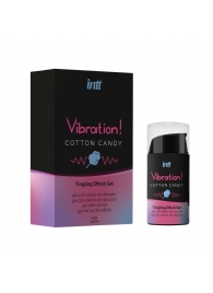 Жидкий вибратор Vibration Cotton Candy с ароматом сахарной ваты - 15 мл. - INTT - купить с доставкой в Королеве