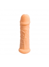 Телесный фаллоудлинитель Extra Size Bubbles - 15,5 см. - Lola Games - в Королеве купить с доставкой