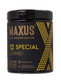 Презервативы с точками и рёбрами MAXUS Special - 12 шт. - Maxus - купить с доставкой в Королеве
