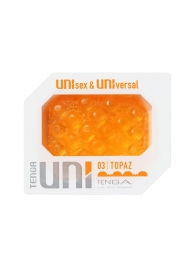 Оранжевый мастурбатор-стимулятор Tenga Uni Topaz - Tenga - в Королеве купить с доставкой
