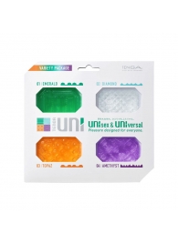 Набор из 4 мастурбаторов-стимуляторов Tenga Uni Variety Pack - Tenga - в Королеве купить с доставкой