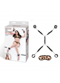 Леопардовая фиксация на матрас для рук и ног Classic Bedspreader - Lux Fetish - купить с доставкой в Королеве