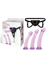 Тренировочный набор с тремя насадками Pegging Training Set - Lux Fetish - купить с доставкой в Королеве