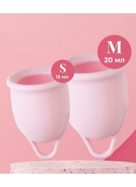 Набор из 2 розовых менструальных чаш Aura - HOT planet - купить с доставкой в Королеве