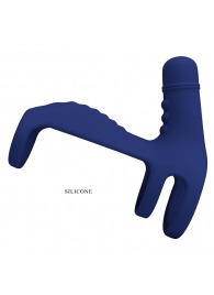 Синяя вибронасадка на пенис Vibrating Penis Sling - Baile - в Королеве купить с доставкой