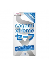 Презервативы Sagami Xtreme Ultrasafe с двойным количеством смазки - 10 шт. - Sagami - купить с доставкой в Королеве