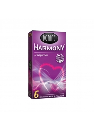 Презервативы с рёбрышками Domino Harmony - 6 шт. - Domino - купить с доставкой в Королеве
