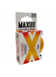 Презервативы анатомической формы Maxus Sensual - 3 шт. - Maxus - купить с доставкой в Королеве