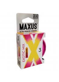 Ароматизированные презервативы Maxus Exotic Mix - 3 шт. - Maxus - купить с доставкой в Королеве