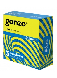 Классические презервативы с обильной смазкой Ganzo Classic - 3 шт. - Ganzo - купить с доставкой в Королеве