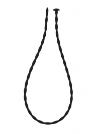 Черный уретральный массажер Glide Medium - 30 см. - Lola Games - купить с доставкой в Королеве