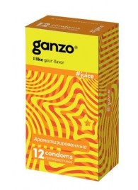 Ароматизированные презервативы Ganzo Juice - 12 шт. - Ganzo - купить с доставкой в Королеве