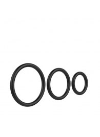 Набор из 3 чёрных колец различного диаметра - Baile - в Королеве купить с доставкой