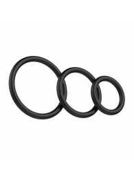 Набор из 3 чёрных колец различного диаметра - Baile - в Королеве купить с доставкой