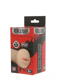 Нежный мастурбатор-ротик REALSTUFF 5INCH MASTURBATOR BJ - Dream Toys - в Королеве купить с доставкой