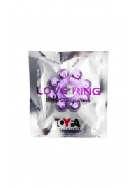 Мягкая фиолетовая гелевая насадка - Toyfa Basic - в Королеве купить с доставкой