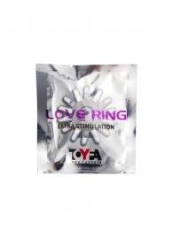 Прозрачное гелевое эрекционное кольцо с шипиками - Toyfa Basic - в Королеве купить с доставкой