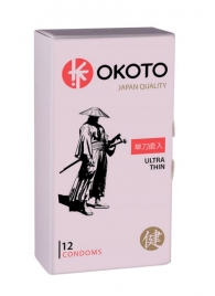 Тонкие презервативы OKOTO Ultra Thin - 12 шт. - Sitabella - купить с доставкой в Королеве