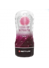 Прозрачный текстурированный мастурбатор Vacuum Cup Masturbator Black Hole - Baile - в Королеве купить с доставкой