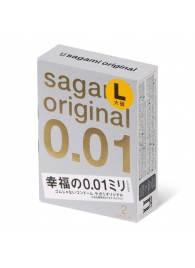 Презервативы Sagami Original 0.01 L-size увеличенного размера - 2 шт. - Sagami - купить с доставкой в Королеве