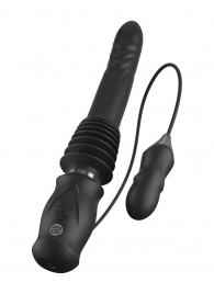 Черный автоматический вибромассажер с вибропулей Ultimate Silicone Thruster - Pipedream - купить с доставкой в Королеве