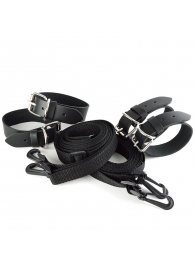 Черный комплект для растяжки на кровати «Новичок» - Sitabella - купить с доставкой в Королеве