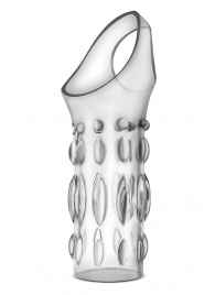 Прозрачная насадка на пенис Stretchy Studded Penis Sleeve Ring - Blush Novelties - в Королеве купить с доставкой