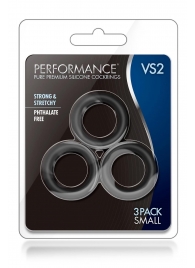 Набор из 3 черных эрекционных колец Black Small Penis Rings - Blush Novelties - в Королеве купить с доставкой