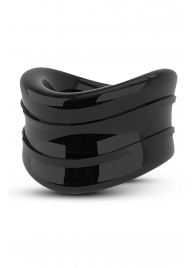 Черное эрекционное кольцо на мошонку Beef Ball Stretcher Snug - Blush Novelties - в Королеве купить с доставкой