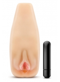 Мастурбатор-вагина с вибрацией Soft   Wet Natasha Realistic Beige Masturbator - Blush Novelties - в Королеве купить с доставкой