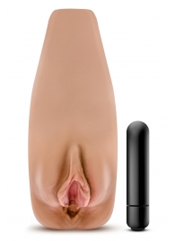 Маструбатор-вагина с вибрацией Soft   Wet Renata Realistic Tan Masturbator - Blush Novelties - в Королеве купить с доставкой