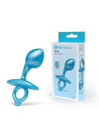 Голубая анальная пробка для массажа простаты Bulb Silicone Prostate Plug - 10,7 см. - b-Vibe - в Королеве купить с доставкой