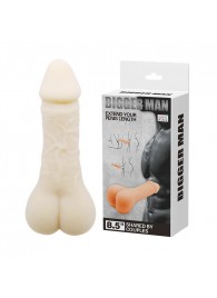 Мастурбатор-насадка Bigger Man - 21,5 см. - Baile - в Королеве купить с доставкой