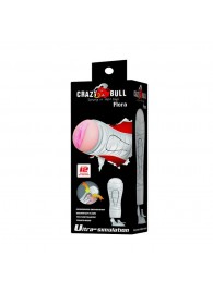 Мастурбатор-вагина Flora White с присоской и 12 режимами вибрации - Baile - в Королеве купить с доставкой