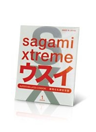 Ультратонкий презерватив Sagami Xtreme SUPERTHIN - 1 шт. - Sagami - купить с доставкой в Королеве