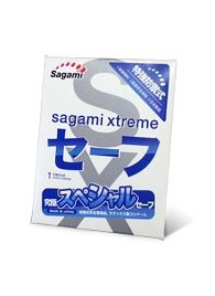 Презерватив Sagami Xtreme Ultrasafe с двойным количеством смазки - 1 шт. - Sagami - купить с доставкой в Королеве